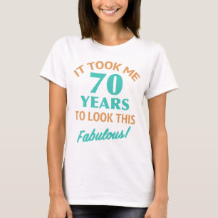 Camiseta Fabuloso cumpleaños número 70