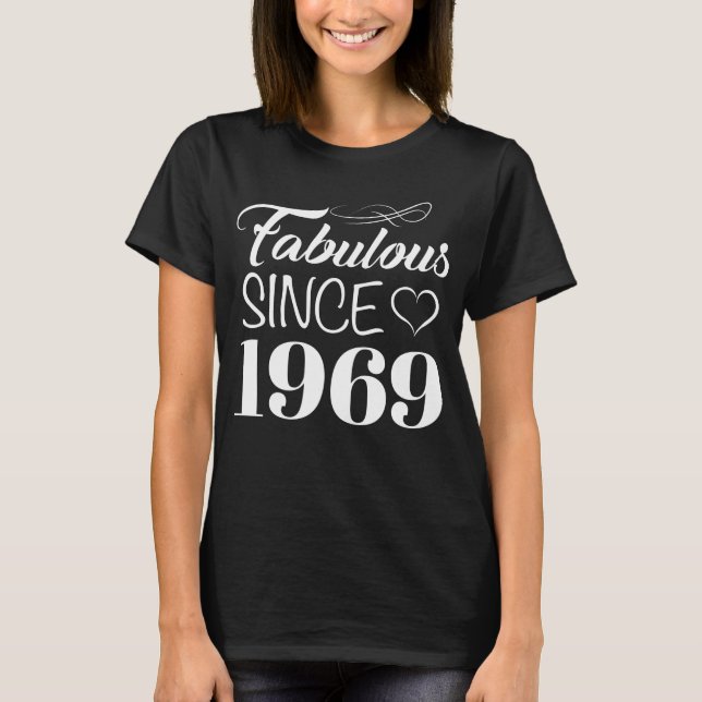Camiseta Fabuloso desde 1969 50º cumpleaños (Anverso)