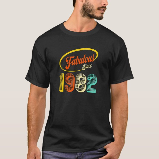 Camiseta Fabuloso desde 1982 40º cumpleaños para las mujere (Anverso)