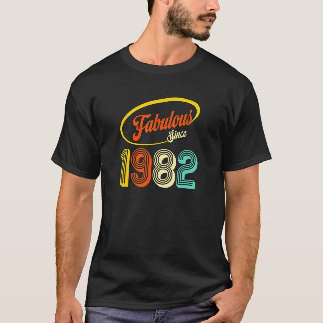 Camiseta Fabuloso desde 1982 40º cumpleaños para las mujere (Anverso)