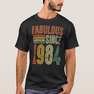Camiseta Fabuloso desde 1984 Niño Chica Mujer Cumpleaños Re