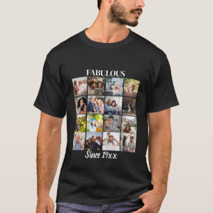 Camiseta Fabuloso desde el Collage de fotos personalizado d
