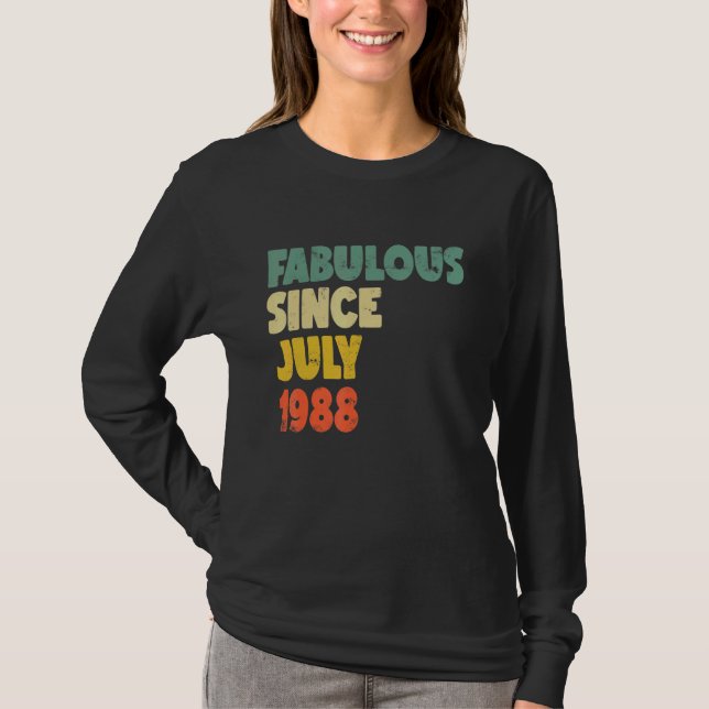 Camiseta Fabuloso desde julio de 1988: Nacimiento de un niñ (Anverso)