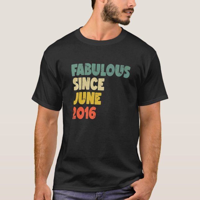 Camiseta Fabuloso desde junio de 2016: Nacida mujer Chica (Anverso)