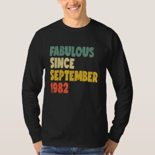 Camiseta Fabuloso Desde Septiembre De 1982 Niño Chica Mujer