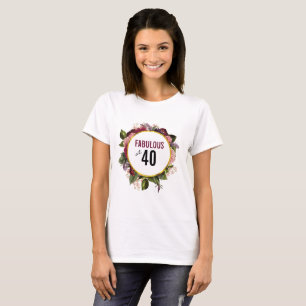 Camiseta Fabuloso en 40 marcos florales