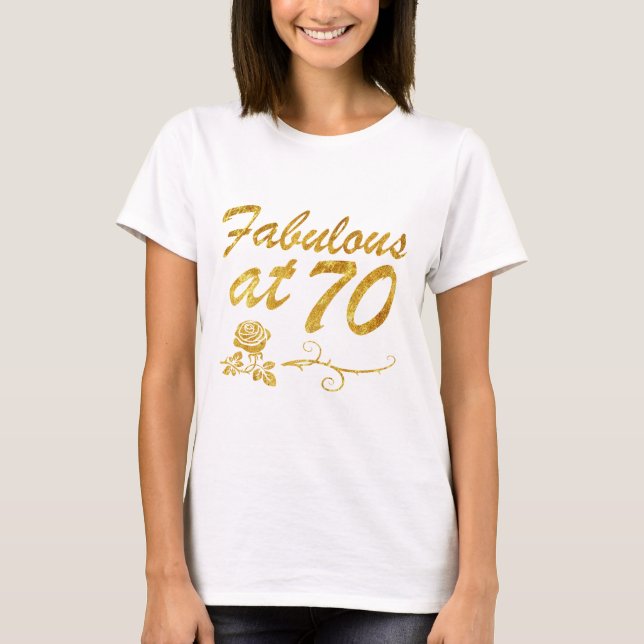 Camiseta Fabuloso en 70 años (Anverso)