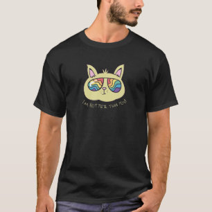 Camiseta Fabuloso Gato con vidrio arco iris LGTB Orgullo Ga