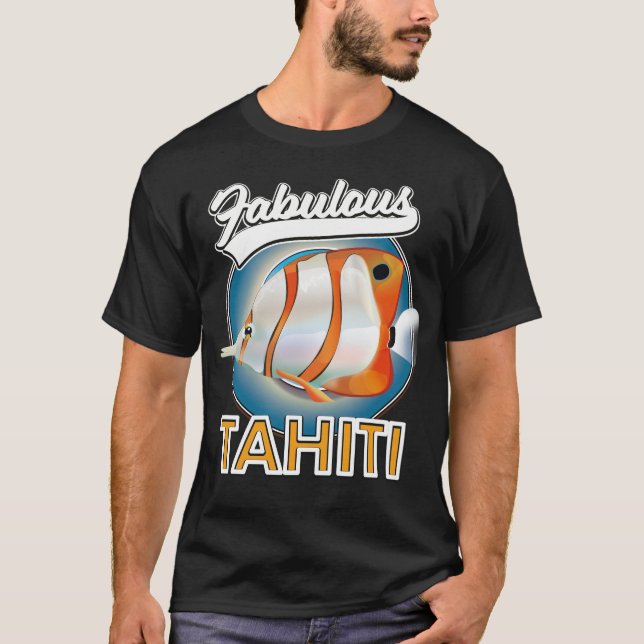 Camiseta fabuloso logo retro de Tahití-Shirt (Anverso)