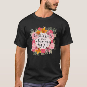 Camiseta Fabuloso Niño De 50 Años Feliz Febrero De 1972 50º