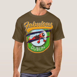 Camiseta Fabuloso parche de viaje de Dublín