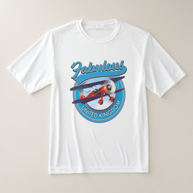 Camiseta Fabuloso parche de viaje del Reino Unido. (Distribución)