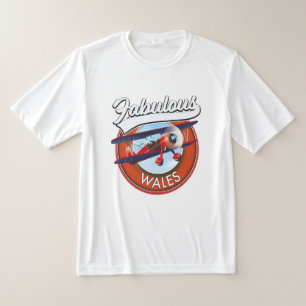 Camiseta Fabuloso Wales parche de viaje estilo retro