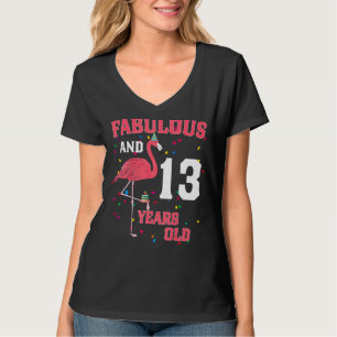Camiseta Fabuloso Y Flamingo De 13 Años