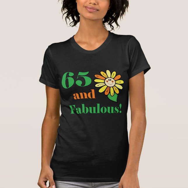Camiseta Fabulosos regalos de cumpleaños número 65 (Anverso)