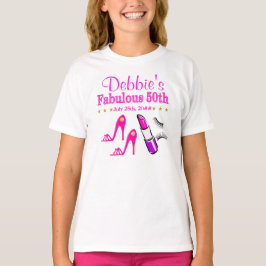 CAMISETA FABULOUS 50TH DIVA T SHIRT PERSONALIZADO