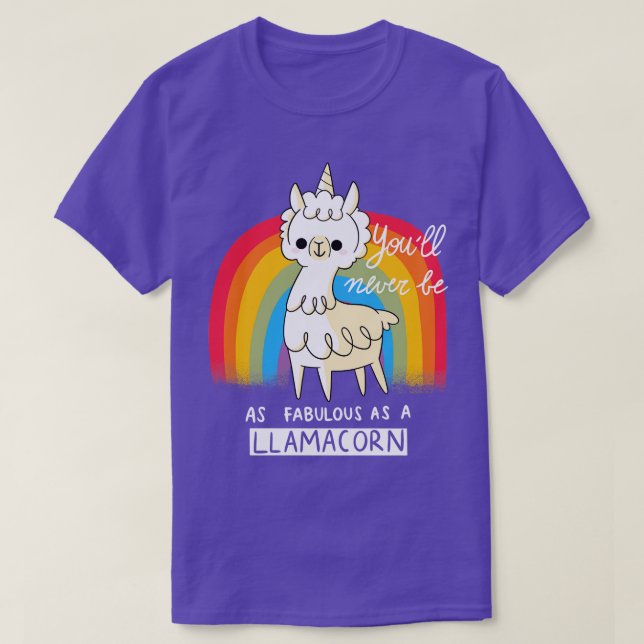 Camiseta Fabulous Llamacorn (Diseño del anverso)