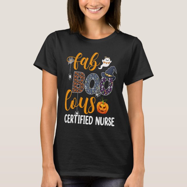 Camiseta Fabulous Nurse Costume Faboolous Certified Nurse H (Anverso)
