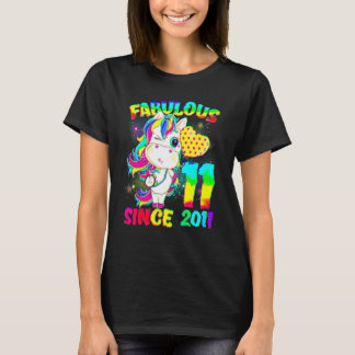 Camiseta Fabulous S, Chica de unicornio de 11 años