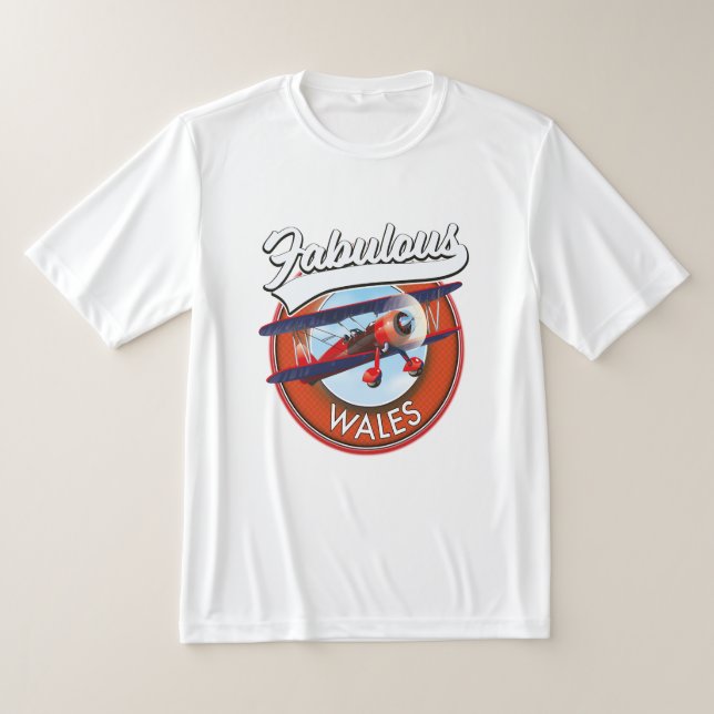 Camiseta Fabulous Wales estilo retro parche de viaje (Distribución)