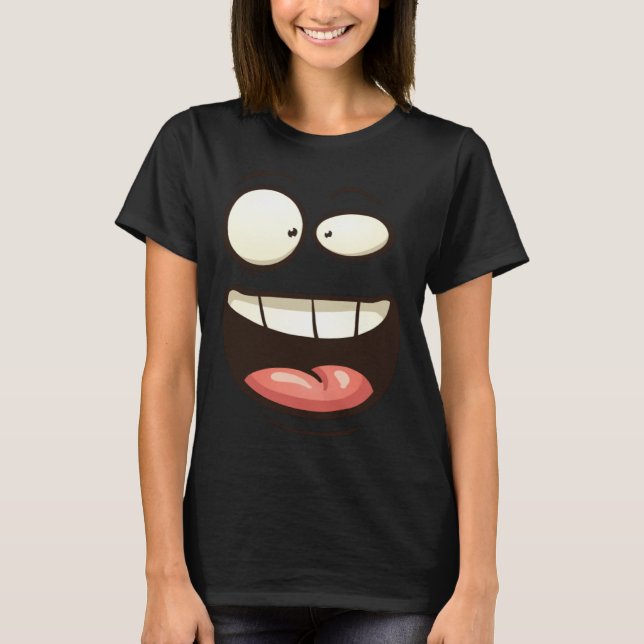 Camiseta Face Ghost Monster Costume Halloween (Anverso)