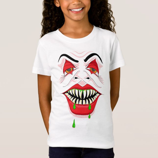 Camiseta Face Halloween espeluznante (Anverso)