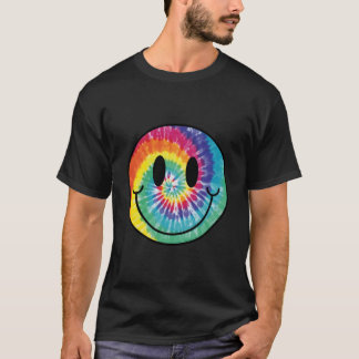 Camiseta Face Happy Aesthetic Tie Dye Smile Face