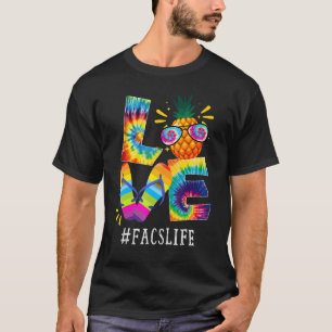Camiseta Face Love Pineapple Summer Off Duty Tie Dye