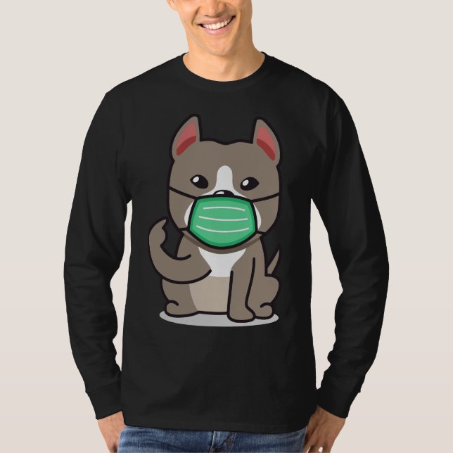 Camiseta Face Mask Pitbull (Anverso)