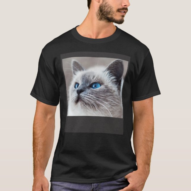 Camiseta Face Of A Cute Cat Nr 3 (Anverso)