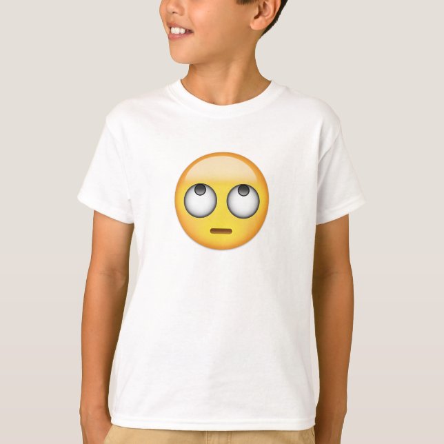 Camiseta Face With Rolling Eyes Emoji (Anverso)