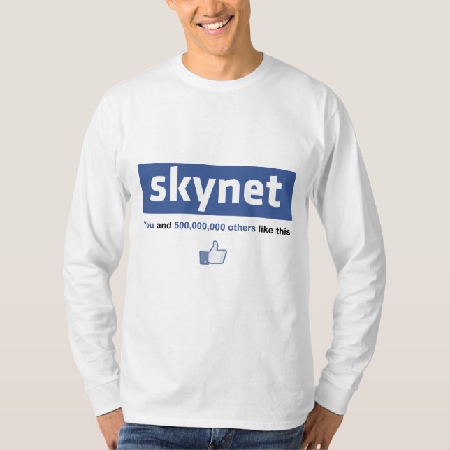 Camiseta Facebook - Skynet (Anverso)