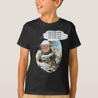 Camiseta Faceinhole del astronauta de la fiesta de
