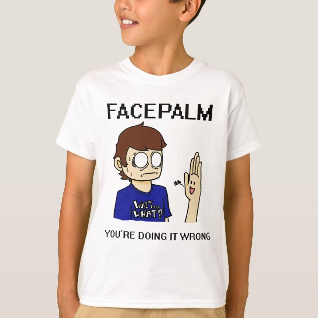 Camiseta ¿Facepalm? (Anverso)
