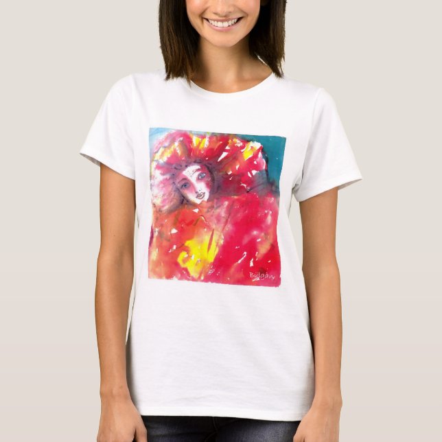 CAMISETA FACHAS MASQUERADAS VENECIANAS - MÁSCARA EN ROJO (Anverso)