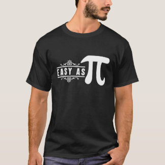 Camiseta Fácil como Pi Math Chiste 1