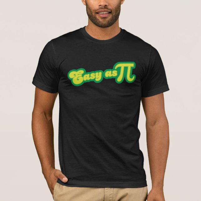 Camiseta Fácil como pi (verde) (Anverso)