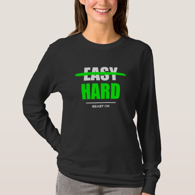 Camiseta Fácil Construcción de Cuerpo Gana Formación de Fit (Anverso)