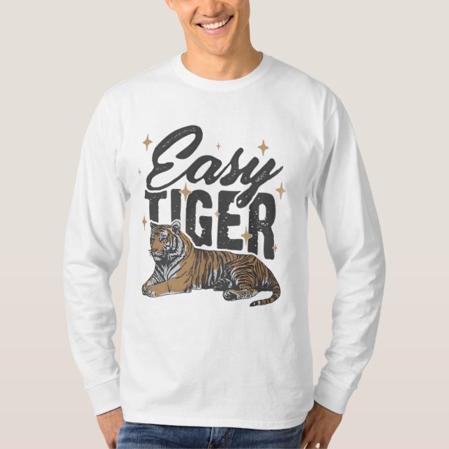 Camiseta "Fácil diseño de tigres" (Anverso)