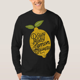 Camiseta Fácil Peasy Lemon Squeezy Citrus Fruit Peel Regalo
