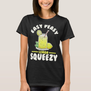 Camiseta Fácil Peasy Lemon Squeezy Lemonade Juice Stand Lem
