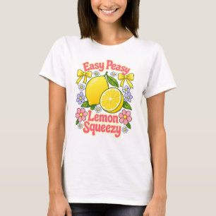 Camiseta Fácil Peasy Limón Squeezy – Limones y Flores