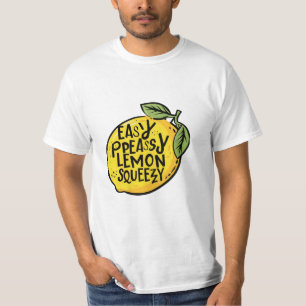 Camiseta fácil pereza limón chillón