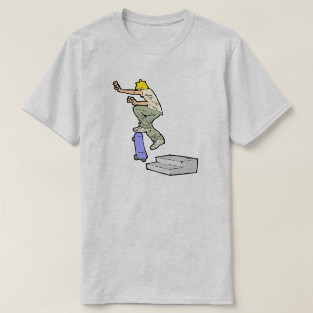 Camiseta Fácil trucos de skateboard Diversión de patinaje (Diseño del anverso)