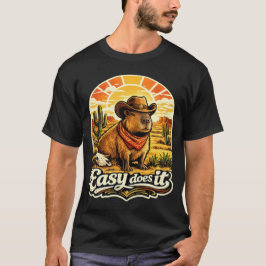 Camiseta Fácil Vaquero Capybara Desierto