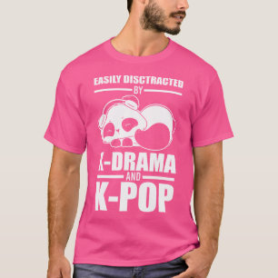 Camiseta Fácilmente Desatraído Por K-Drama Y K-Pop K-Pop