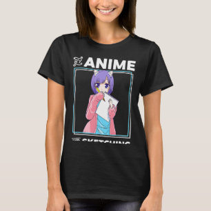 Camiseta Fácilmente Distrado Por Anime y Esbozando Anime Gi