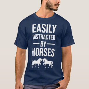 Camiseta Fácilmente Distrado Por Caballos1