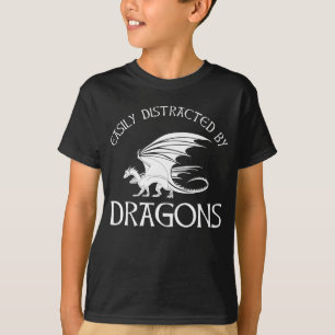 Camiseta Fácilmente Distrado Por Dragones