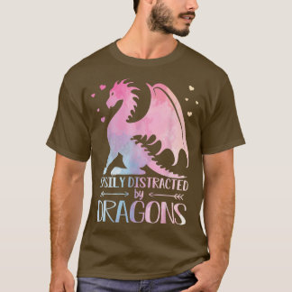 Camiseta Fácilmente distrado por Dragones Pastel Toddler G